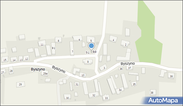 Byszyno, Byszyno, 5/2, mapa Byszyno