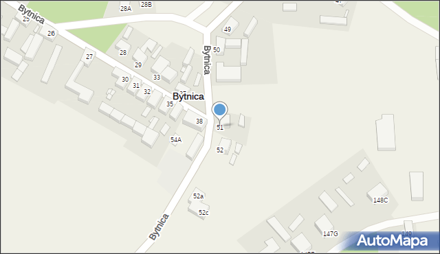 Bytnica, Bytnica, 51, mapa Bytnica