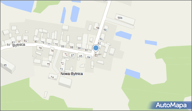 Bytnica, Bytnica, 63, mapa Bytnica