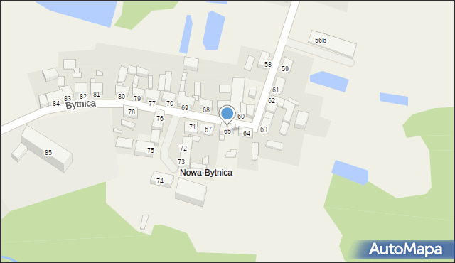 Bytnica, Bytnica, 65, mapa Bytnica