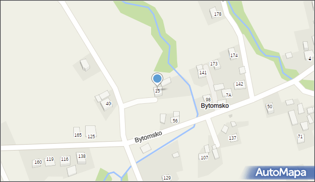 Bytomsko, Bytomsko, 15, mapa Bytomsko