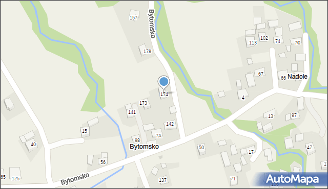 Bytomsko, Bytomsko, 174, mapa Bytomsko