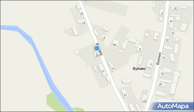 Bytowo, Bytowo, 20, mapa Bytowo