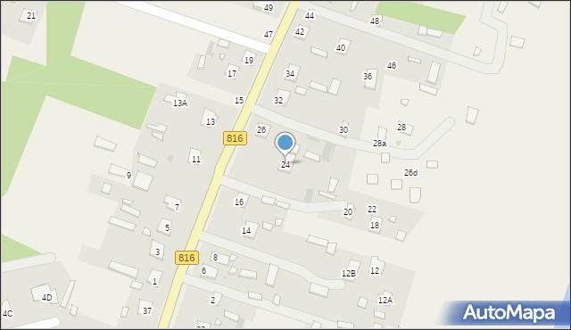 Bytyń, Bytyń, 24, mapa Bytyń