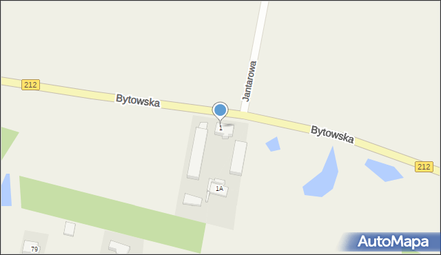 Charzykowy, Bytowska, 1, mapa Charzykowy