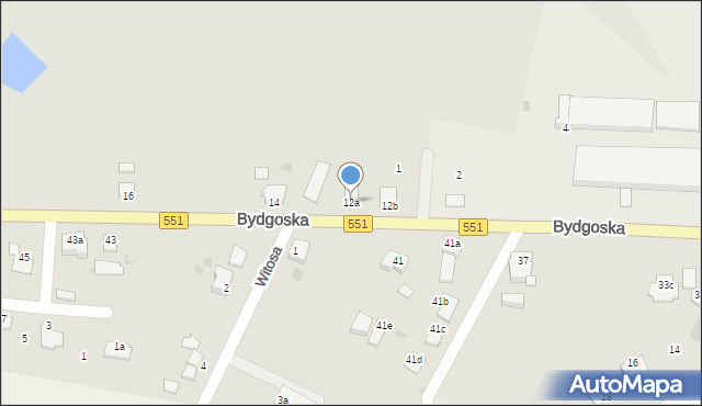 Chełmża, Bydgoska, 12a, mapa Chełmża