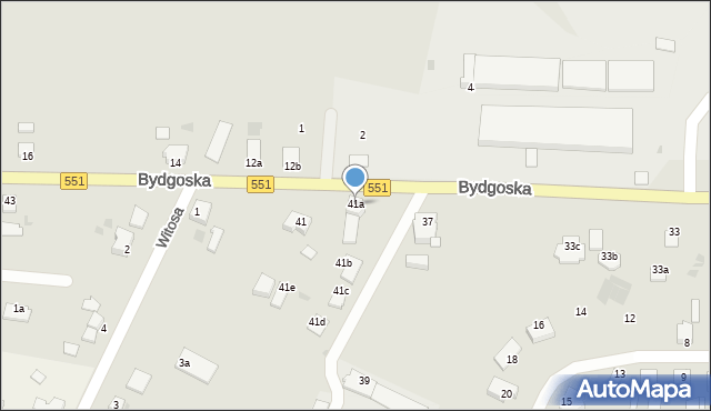 Chełmża, Bydgoska, 41a, mapa Chełmża