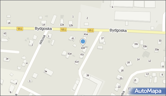 Chełmża, Bydgoska, 41b, mapa Chełmża