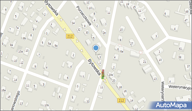 Chojnice, Bytowska, 24, mapa Chojnic