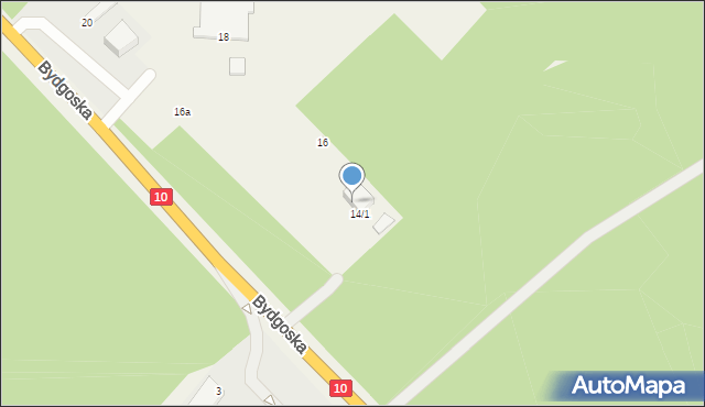 Cierpice, Bydgoska, 14/3, mapa Cierpice