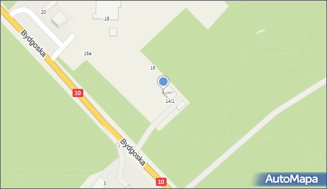 Cierpice, Bydgoska, 14/4, mapa Cierpice