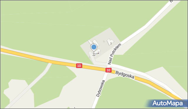 Cierpice, Bydgoska, 22, mapa Cierpice