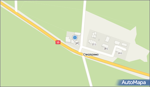 Cierpice, Bydgoska, 2F/2, mapa Cierpice