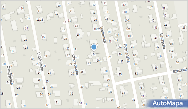 Częstochowa, Bytomska, 24, mapa Częstochowy