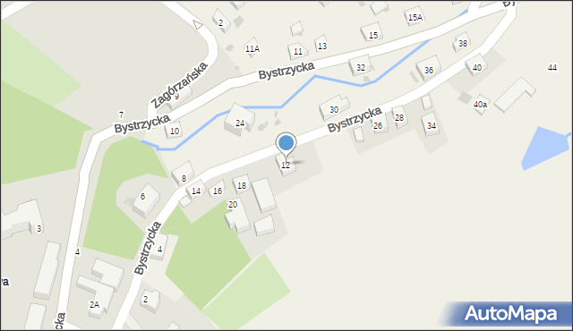 Dziećmorowice, Bystrzycka, 12, mapa Dziećmorowice