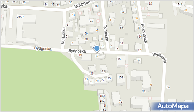 Gdynia, Bydgoska, 17, mapa Gdyni