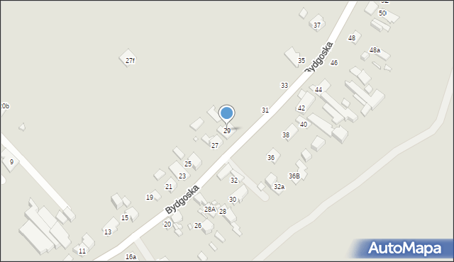 Gliwice, Bydgoska, 29, mapa Gliwic