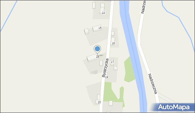 Gorzanów, Bystrzycka, 18, mapa Gorzanów