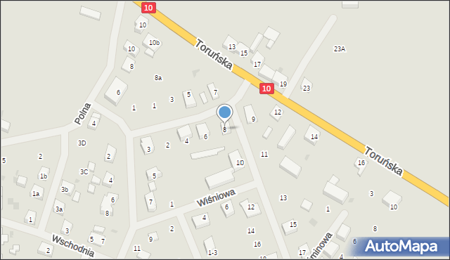 Kalisz Pomorski, Bydgoska, 8, mapa Kalisz Pomorski