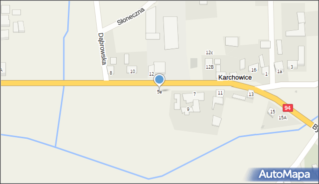 Karchowice, Bytomska, 5e, mapa Karchowice