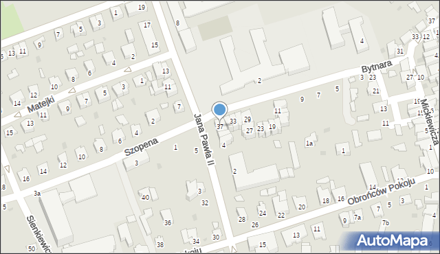 Kolbuszowa, Bytnara Jana, 37, mapa Kolbuszowa
