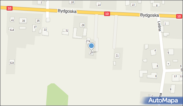 Kruszyn, Bydgoska, 27, mapa Kruszyn