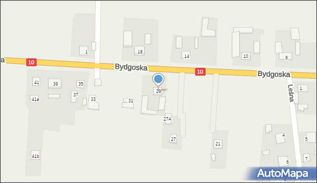 Kruszyn, Bydgoska, 29, mapa Kruszyn