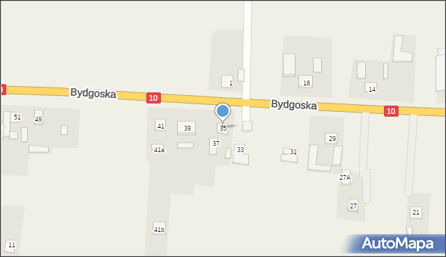 Kruszyn, Bydgoska, 35, mapa Kruszyn