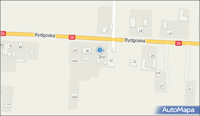 Kruszyn, Bydgoska, 37, mapa Kruszyn