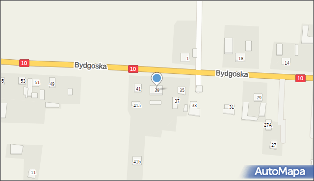 Kruszyn, Bydgoska, 39, mapa Kruszyn