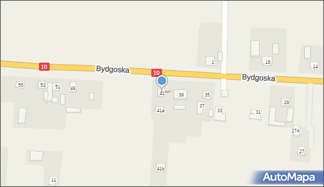 Kruszyn, Bydgoska, 41, mapa Kruszyn