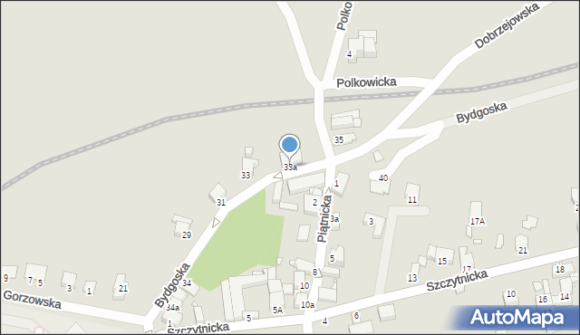 Legnica, Bydgoska, 33a, mapa Legnicy