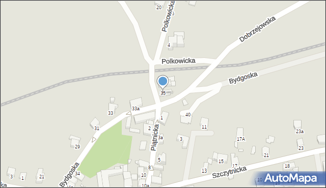 Legnica, Bydgoska, 35, mapa Legnicy