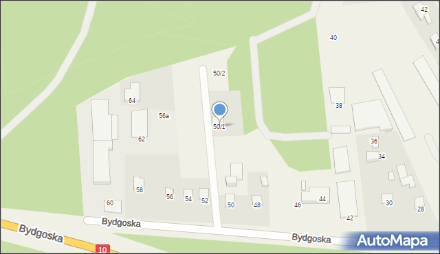 Mała Nieszawka, Bydgoska, 50/1, mapa Mała Nieszawka