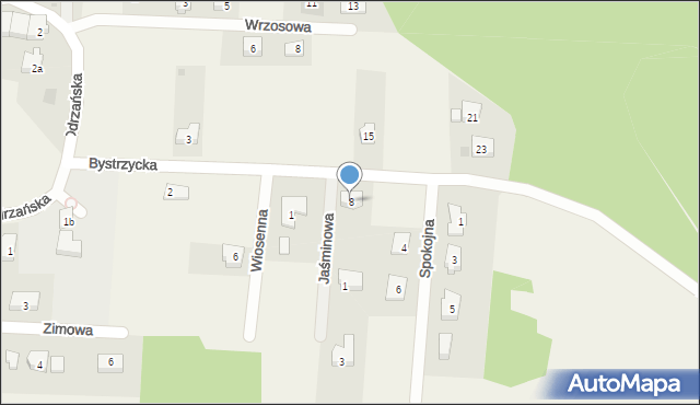 Mrozów, Bystrzycka, 8, mapa Mrozów