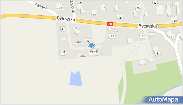 Niezabyszewo, Bytowska, 39, mapa Niezabyszewo