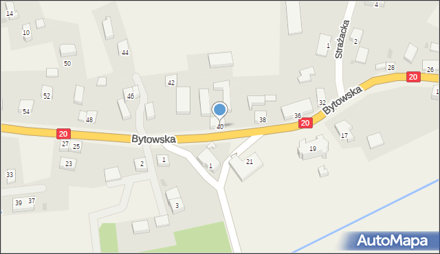 Niezabyszewo, Bytowska, 40, mapa Niezabyszewo