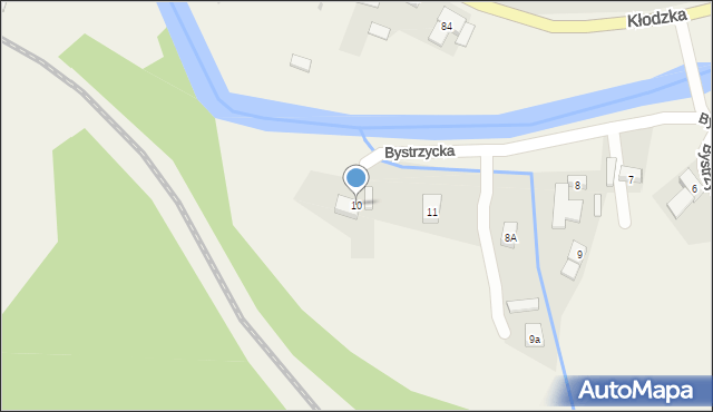 Ołdrzychowice Kłodzkie, Bystrzycka, 10, mapa Ołdrzychowice Kłodzkie