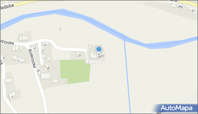 Ołdrzychowice Kłodzkie, Bystrzycka, 16, mapa Ołdrzychowice Kłodzkie