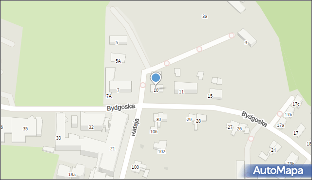 Olsztyn, Bydgoska, 10, mapa Olsztyna