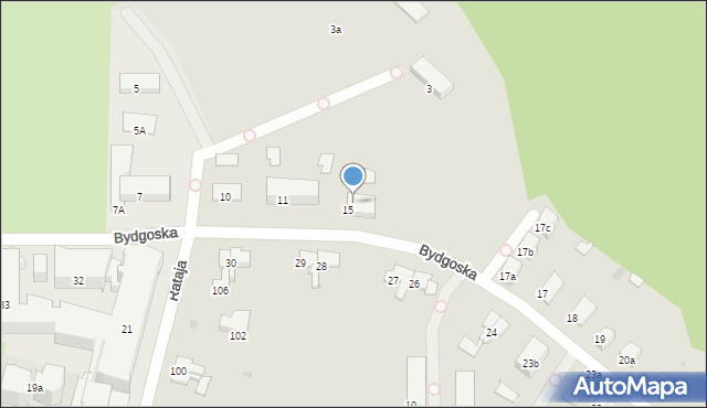 Olsztyn, Bydgoska, 6/12, mapa Olsztyna