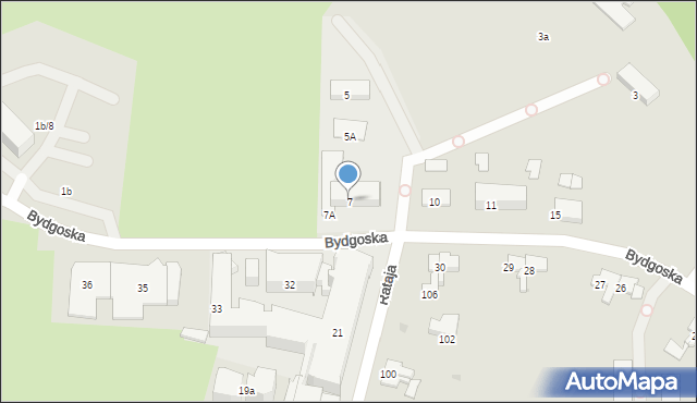 Olsztyn, Bydgoska, 7, mapa Olsztyna