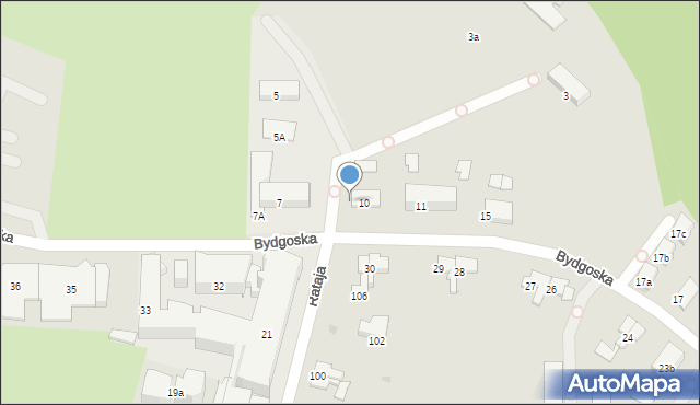 Olsztyn, Bydgoska, 9, mapa Olsztyna