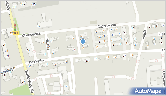 Opole, Bytomska, 2, mapa Opola