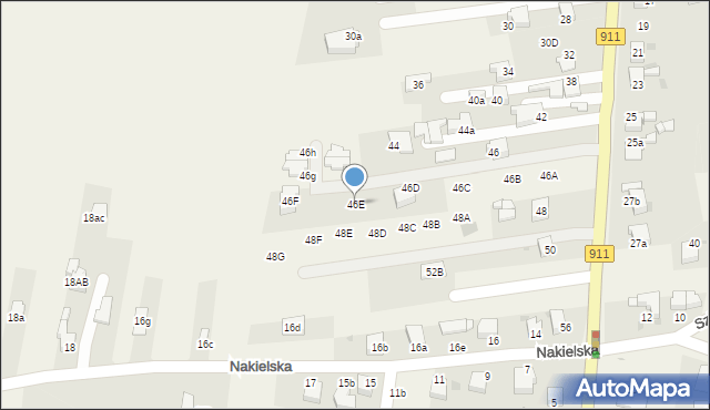 Orzech, Bytomska, 46E, mapa Orzech