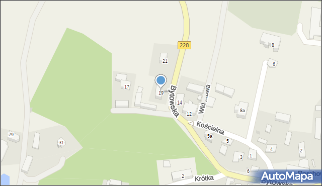 Parchowo, Bytowska, 19, mapa Parchowo