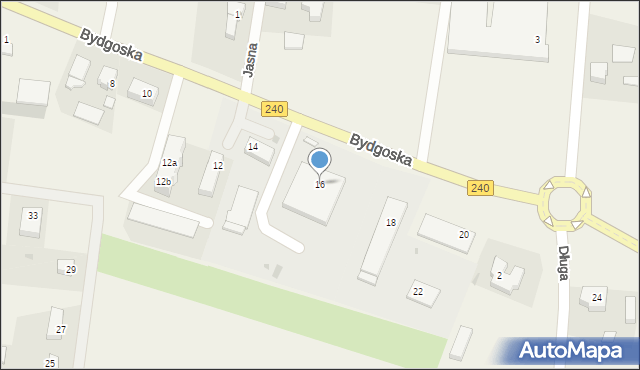 Pawłówko, Bydgoska, 16, mapa Pawłówko