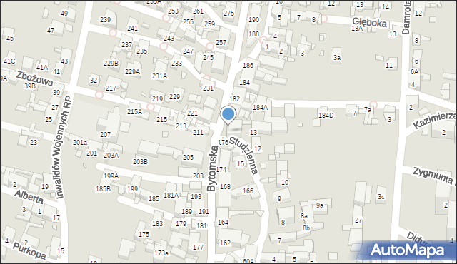 Piekary Śląskie, Bytomska, 178, mapa Piekary Śląskie