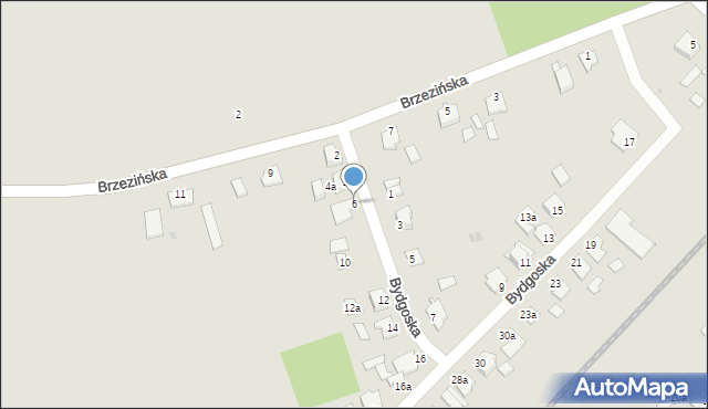 Pruszcz, Bydgoska, 6, mapa Pruszcz