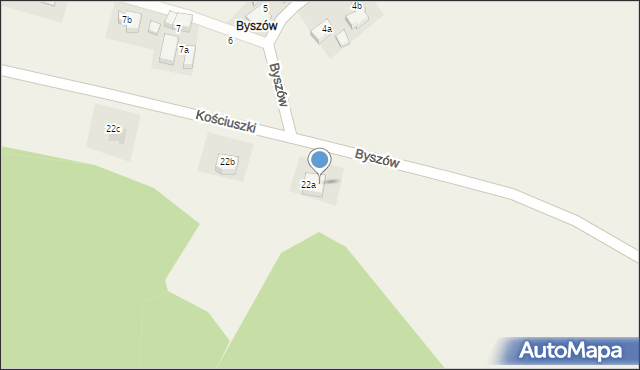 Roztocznik, Byszów, 22a, mapa Roztocznik